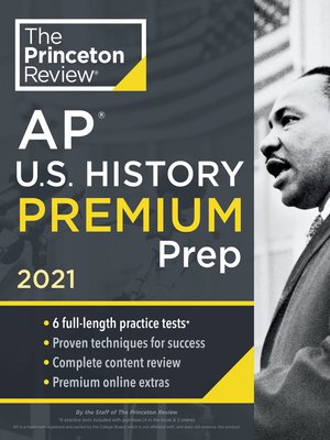 cover image of Princeton Review AP U.S. History Premium Prep, 2021